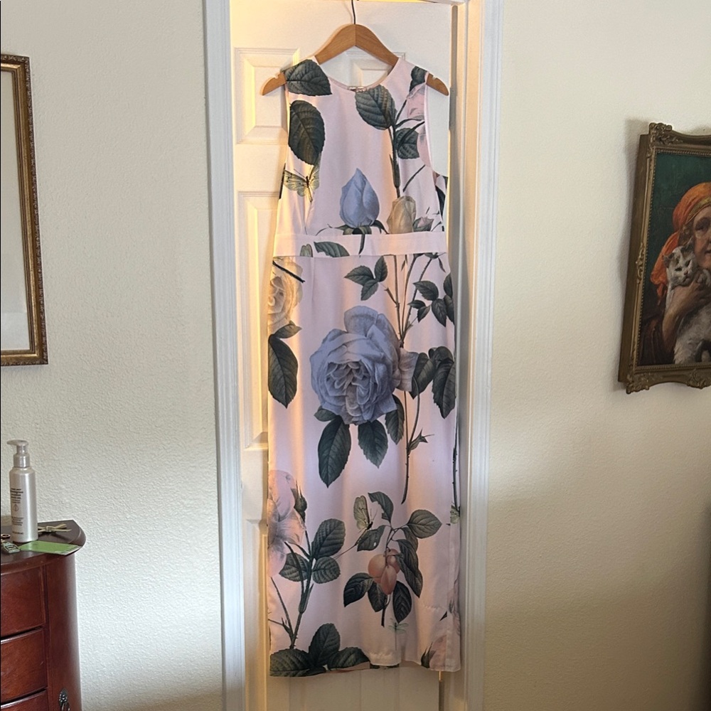 Ted Baker London Floral Maxi Dress - White and Green